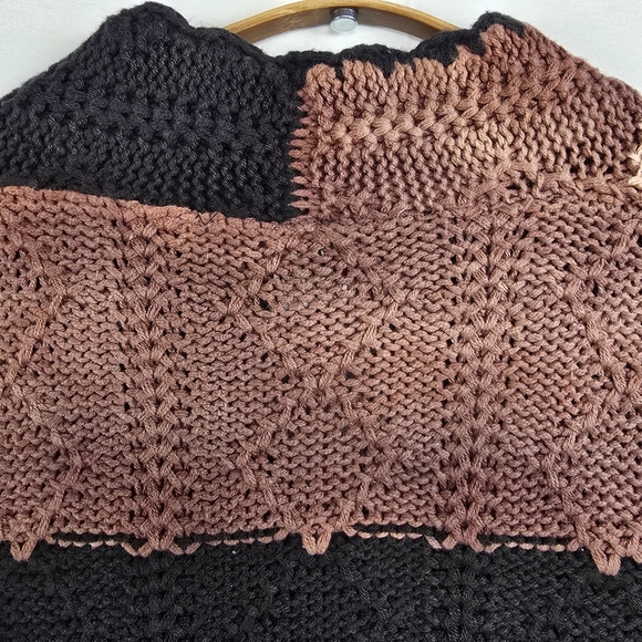 Vintage Chunky Knit Sweater Cardigan Size Large - Picture 8 of 9